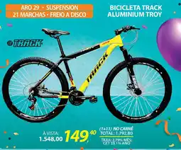 Lojas Cem Bicicleta track aluminium troy oferta