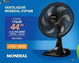 Lojas Cem Ventilador mondial vsp40b oferta