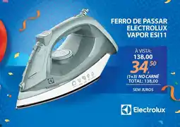 Lojas Cem Ferro de passar electrolux vapor esi11 oferta