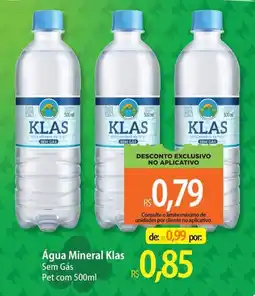 Atacadão Água Mineral Klas Sem Gás oferta