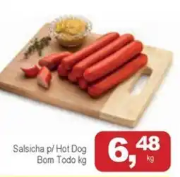 Mineirão Atacarejo Salsicha p/ Hot Dog Bom Todo kg oferta