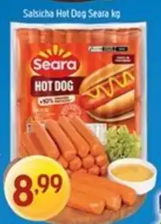 Supermercados Guanabara Salsicha Hot Dog Seara oferta