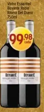 Supermercados Guanabara Vinho espanhol boyante robe ribera del duero oferta