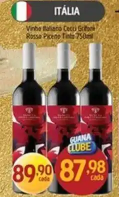 Supermercados Guanabara Vinho italiano cocciglione rosso piceno tinto oferta