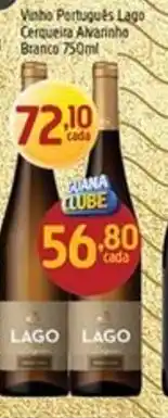 Supermercados Guanabara Vinho Português Lago Cerqueira Alvareinho Branco oferta