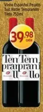 Supermercados Guanabara Vinho espanhol pezatuis oferta