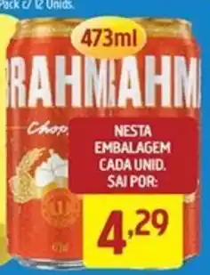 Supermercados Guanabara brahma chop oferta