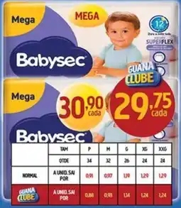 Supermercados Guanabara Babysec mega oferta