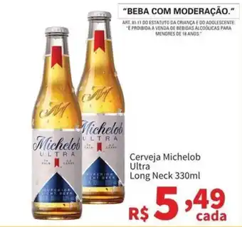 Macromix Atacado Cerveja Michelob Ultra Long Neck oferta