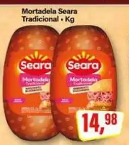 Rede Supermarket Mortadela Seara Tradicional oferta