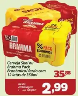 Confiança Supermercados Cerveja skol ou brahma pack oferta