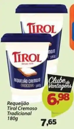 Confiança Supermercados Requeijão Tirol Cremoso Tradicional oferta