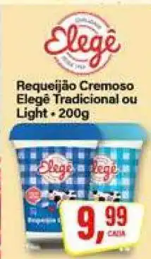 Rede Supermarket Requeijão Cremoso Elegê Tradicional ou Light oferta