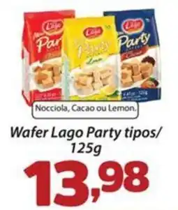 Confiança Supermercados Wafer Lago Party tipos oferta