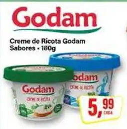 Rede Supermarket Creme de Ricota Godam Sabores oferta