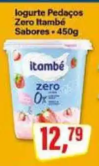 Rede Supermarket Iogurte Pedaços Zero Itambé Sabores oferta