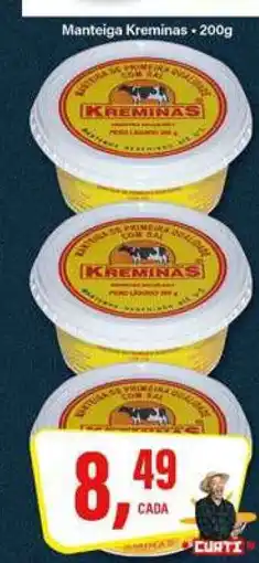 Rede Supermarket Manteiga Kreminas oferta