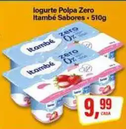 Rede Supermarket Iogurte Polpa Zero Itambé Sabores oferta