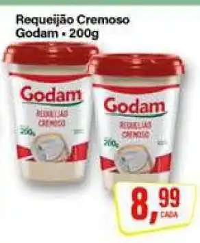 Rede Supermarket Requeijão Cremoso Godam oferta
