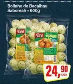 Rede Supermarket Bolinho de Bacalhau Saboreah oferta