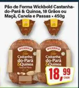 Rede Supermarket Pão de Forma Wickbold Castanha-do-Pará & Quinoa oferta