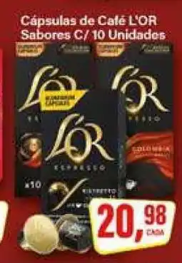 Rede Supermarket Cápsulas de Café L'OR Sabores C/ 10 Unidades oferta