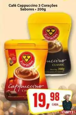 Rede Supermarket Café Cappuccino 3 Corações Sabores oferta