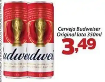 Confiança Supermercados Cerveja Budweiser Original lata oferta