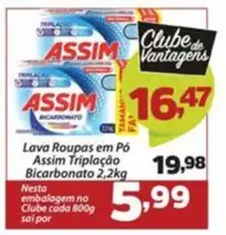 Confiança Supermercados Lava Roupas em Pó Assim Triplaçãobicarbonato oferta