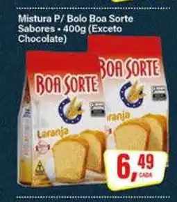 Rede Supermarket Mistura P/ Bolo Boa Sorte Sabores - 400g (Exceto Chocolate) oferta