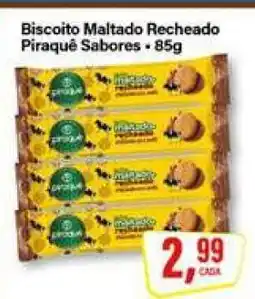 Rede Supermarket Biscoito Maltado Recheado Piraquê Sabores oferta
