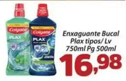 Confiança Supermercados Enxaguante Bucal Plax tipos oferta