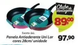 Confiança Supermercados Panela Antiaderente Uni Lar cores oferta