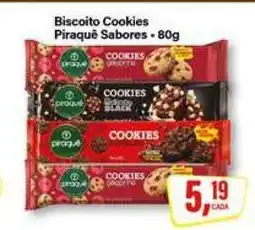 Rede Supermarket Biscoito Cookies Piraquê Sabores oferta