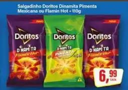 Rede Supermarket Salgadinho Doritos Dinamita Pimenta Mexicana ou Flamin Hot oferta