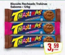 Rede Supermarket Biscoito Recheado Trakinas Sabores oferta