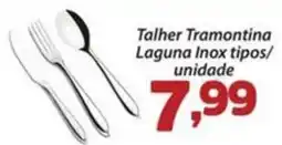 Confiança Supermercados Talher Tramontina Laguna Inox tipos oferta