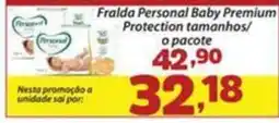 Confiança Supermercados Fralda personal baby premium protection tamanhos oferta