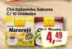 Rede Supermarket Chá Italianinho Sabores C/ 10 Unidades oferta
