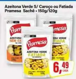 Rede Supermarket Azeitona Verde S/ Caroço ou Fatiada Pramesa Sachê oferta