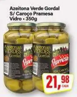 Rede Supermarket Azeitona Verde Gordal S/ Caroço Pramesa Vidro oferta