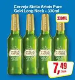 Rede Supermarket Cerveja Stella Artois Pure Gold Long Neck oferta