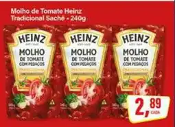 Rede Supermarket Molho de Tomate Heinz Tradicional Sachê - 240g oferta