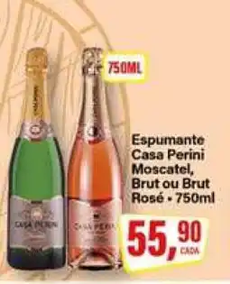 Rede Supermarket Espumante Casa Perini Moscatel, Brut ou Brut Rosé oferta