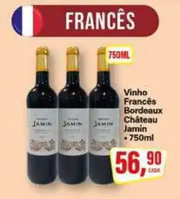 Rede Supermarket Vinho Francês Bordeaux Château Jamin oferta