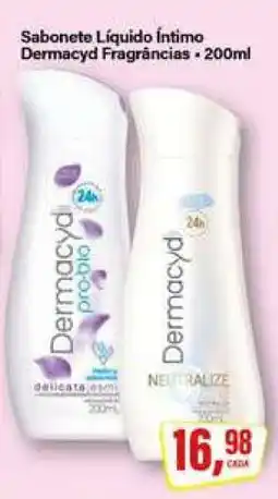 Rede Supermarket Sabonete Líquido Íntimo Dermacyd Fragrâncias oferta
