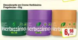 Rede Supermarket Desodorante em Creme Herbissimo oferta