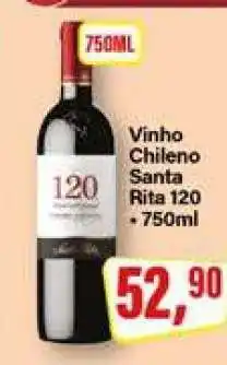 Rede Supermarket Vinho Chileno Santa Rita 120 oferta