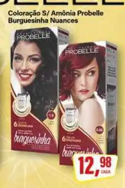 Rede Supermarket Coloração S/ Amônia Probelle Burguesinha Nuances oferta