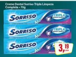 Rede Supermarket Creme Dental Sorriso Tripla Limpeza Completa - 70g oferta